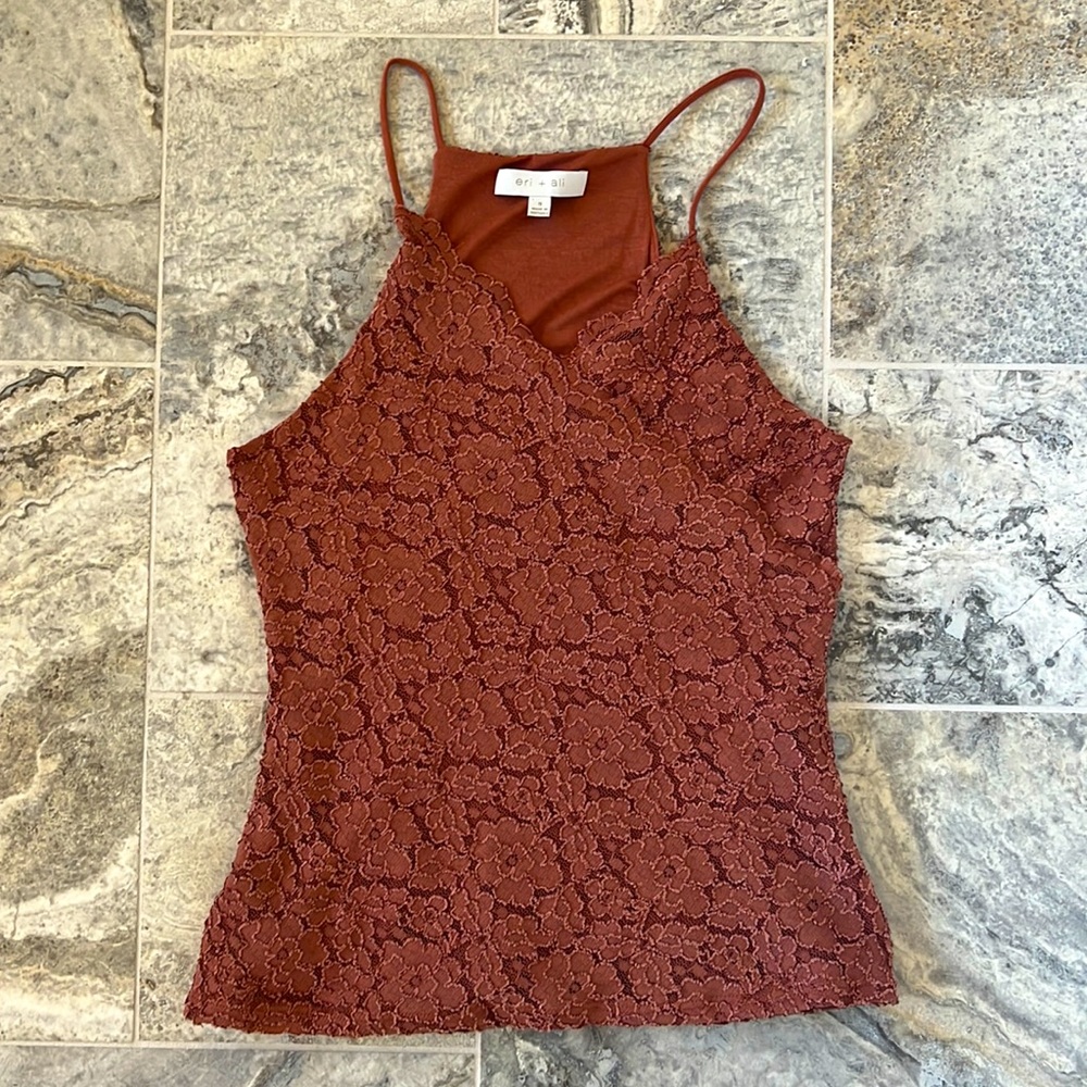 Anthropologie Faux Wrap Tank